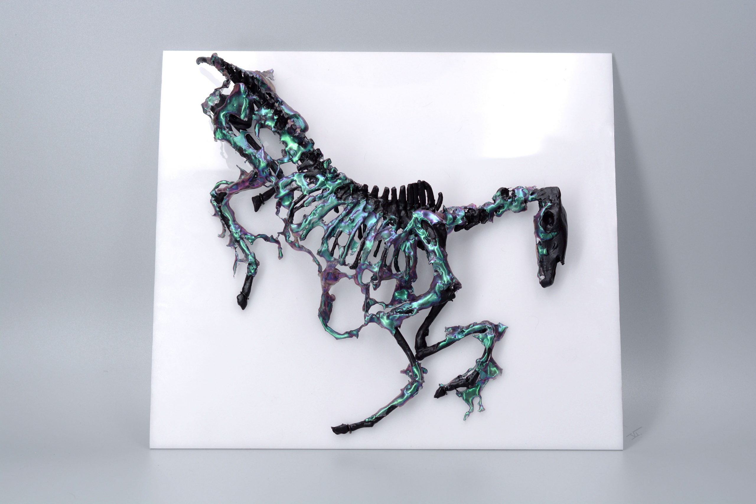 cheval-sculpture murale