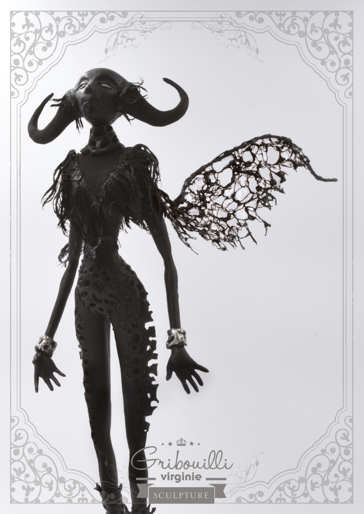 ange demon carte postale ange demon